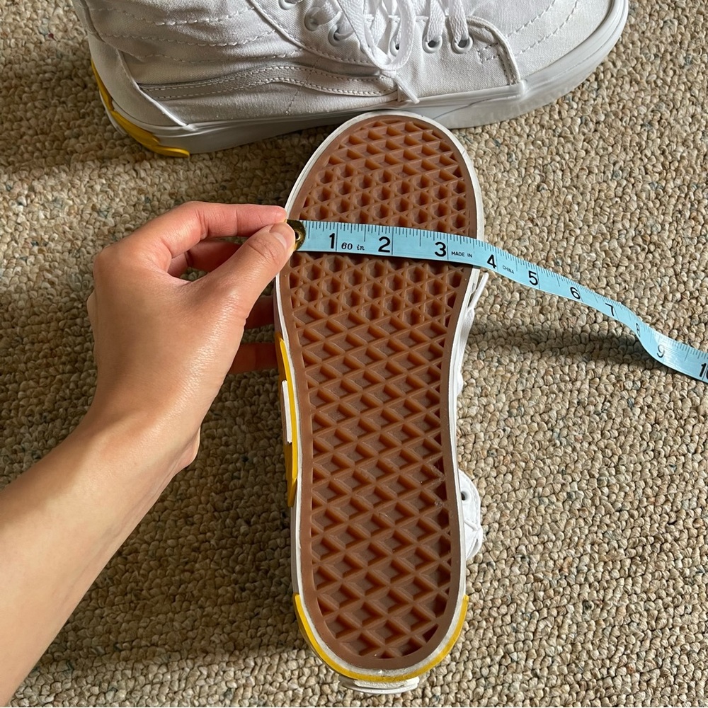 Vans SK8-Hi Tapered Stackform OSF Platform Sneakers Yellow Daisy W 9.5/ M 8 - Picture 16 of 16